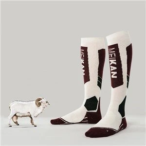 Custom Logo Terry Cushion Ski Wool Socks