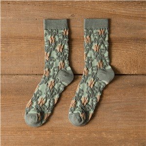 Fashion Floral Socks Women