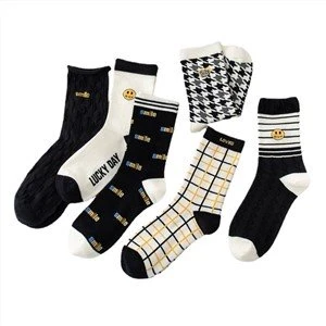 Jacquard Pattern Cute Women Socks