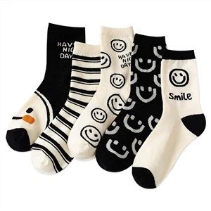 Long Striped Cotton Cute Socks For Women