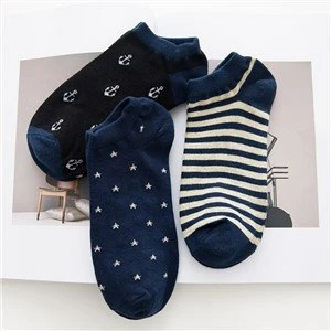 Navy Ankle Work Socks