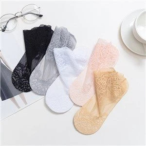 New Product Lace Heel Socks