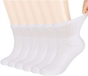 Plain White Cotton Socks Thermal Socks