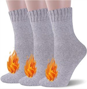Slipper Grey Thermal Socks
