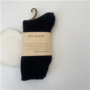 Solid Color Wool Socks