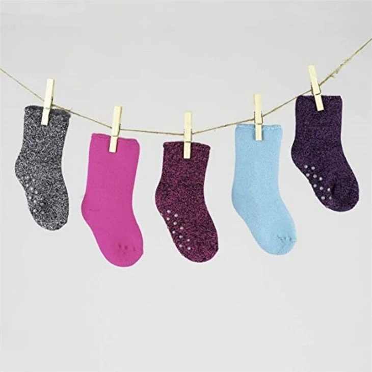 socks crew purple pink thermal socks+free sample