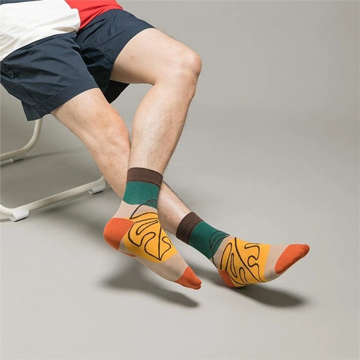 Sweat-absorbent men fashion socks factory(6)
