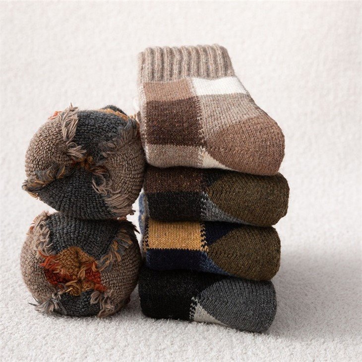 Thick men business socks factory(4)