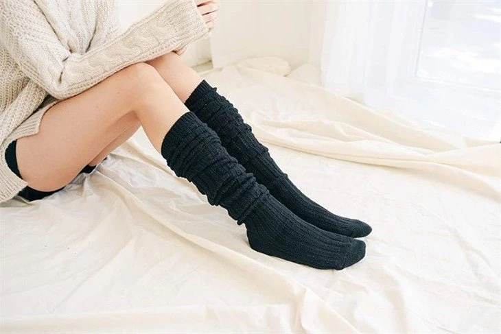 thigh high socks plus size Boot socks factory(6)