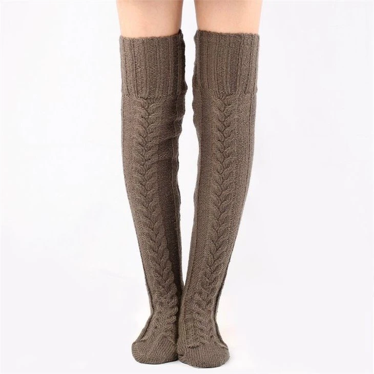 china+thigh high socks plus size thermal socks +factory