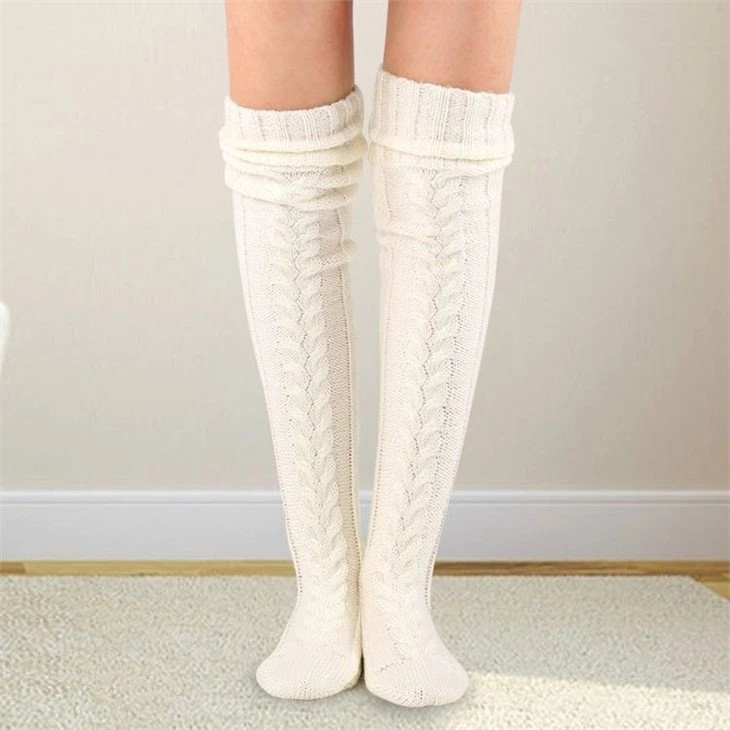 thigh high socks plus size thermal socks +made in china