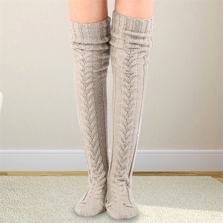 thigh high socks plus size thermal socks +suppliers