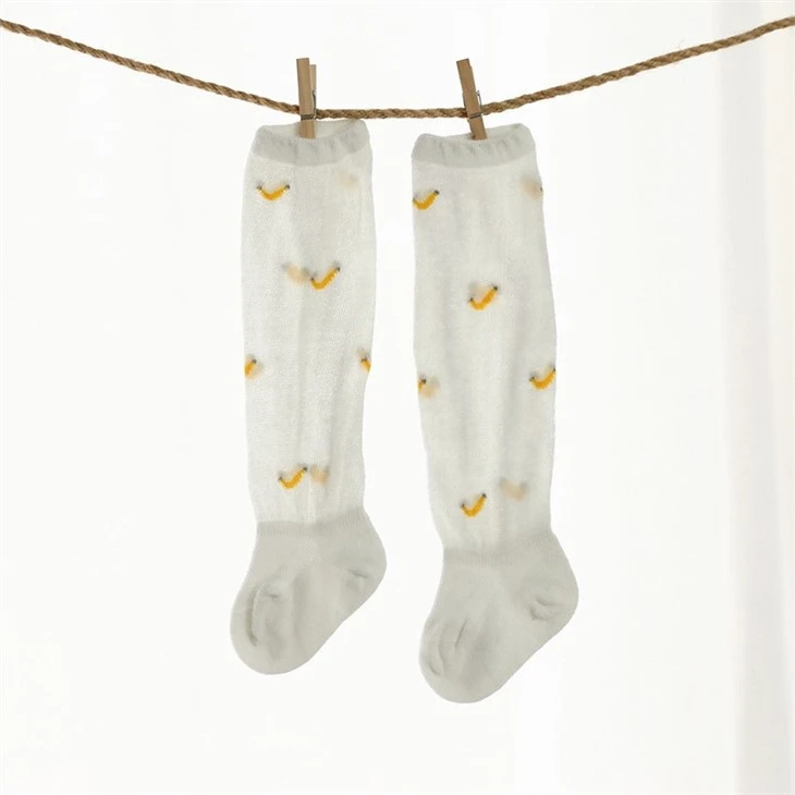 customized+thin hollow high tube long newborn baby kid stockings