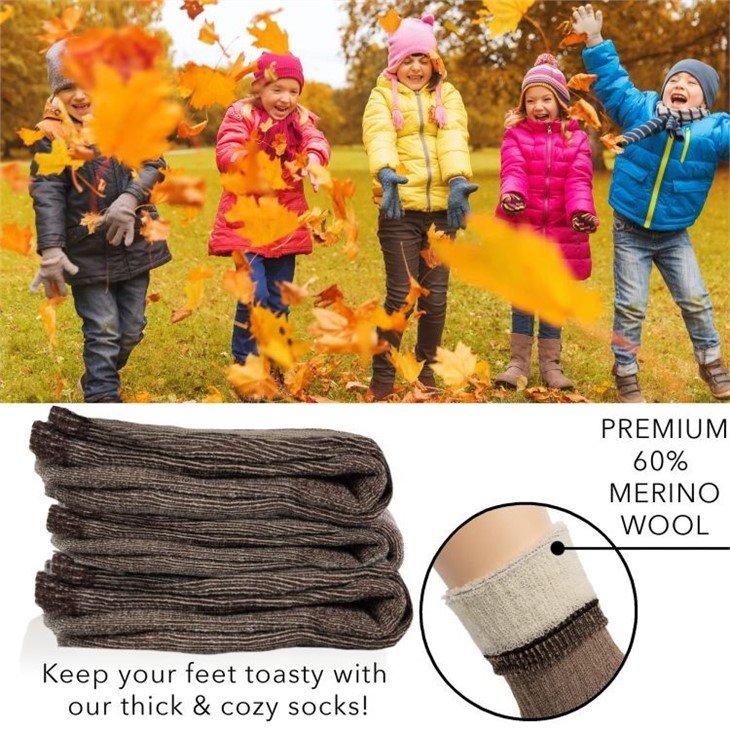 unisex brown thermal socks (2)