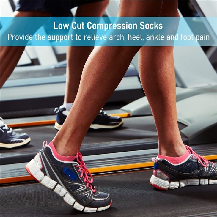 Unisex Cushioned Compression Athletic Ankle Walking Socks