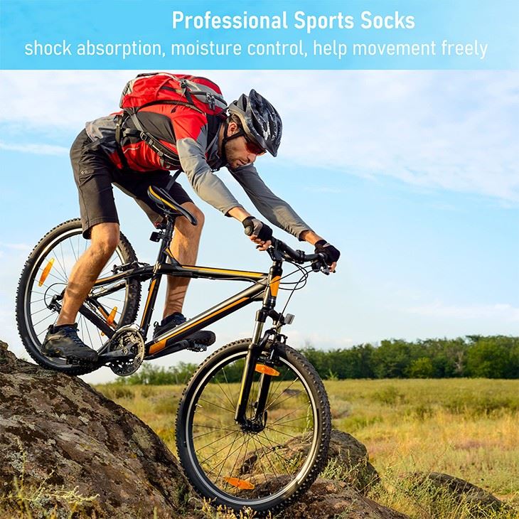 Unisex Cushioned Compression Athletic Ankle Walking Socks