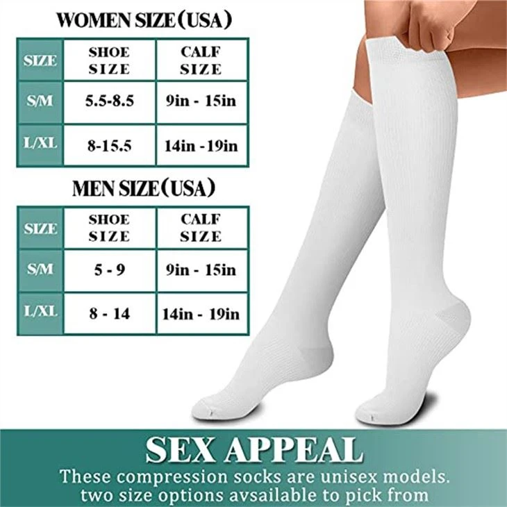 colorful compression socks for nurse china