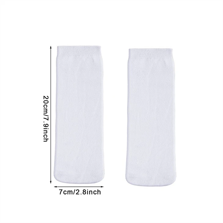 Customized women ankle sublimation socks blank 04