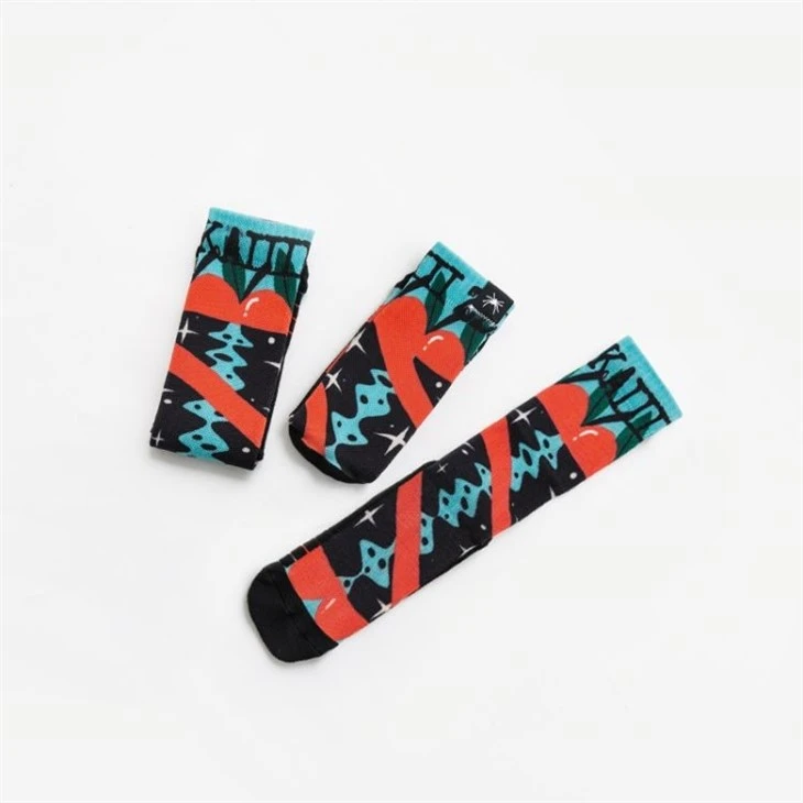 women soft socks tube sublimation socks made in China 05