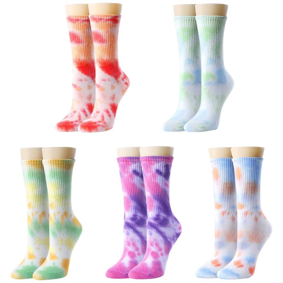 Womens Fashion Tie Dye Socks