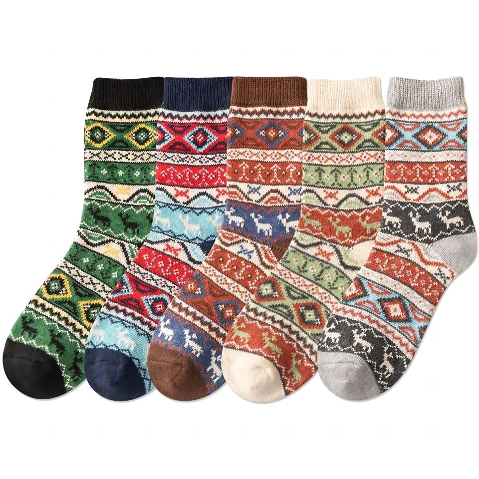Womens Winter Wool Crew Socks